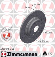 Zimmermann Bremsscheibe Voll Hinten Passend FüR Mercedes GLE Coupe W166 C292 166