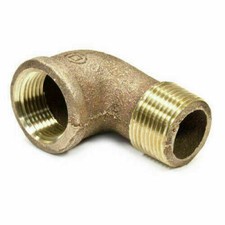 3/4" inch Brass Street 90 degree elbow Lead Free Male x Female Threaded IPS