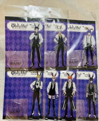 Obey me Acrylic Stand Lot of 7 Lucifer Mammon Leviathan