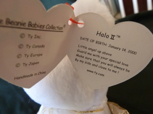 Ty Beanie Babies "Halo II the Angel Bear" ORIGINAL MINT - Picture 6 of 7