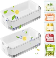 2 PACK Upgraded DA97-13805C Refrigerator Door Bin Shelf Compatible with Samsung