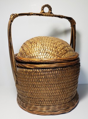 Antique 1930's Asian Wedding Basket 
