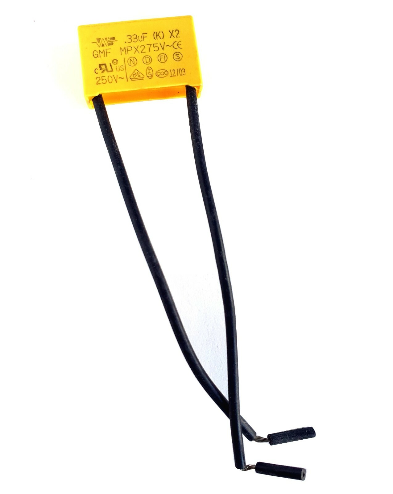 0.33uF 275v X2 GMF WB Safety suppressor Capacitor pitch 22mm flexi wire ...