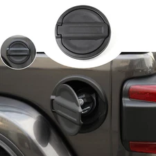 Gas Tank Cap Aluminum Fuel Filler Door Cover for Jeep Wrangler 2018-2021 JL JLU