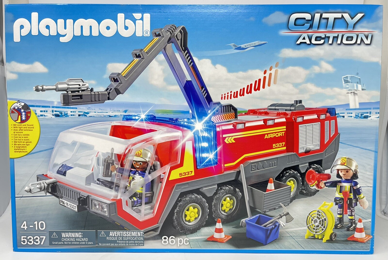 Playmobil 5337 City Action Airport Fire Engine New In Box Bereiken