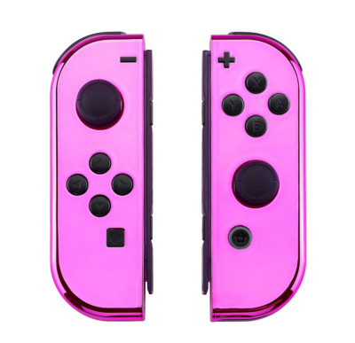Chrome Pink Nintendo Switch OEM Custom Joy-Con's Controllers