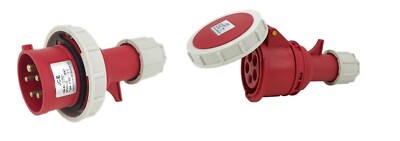 JCE 16A 32A 63A 125A rot 415V 3 Phasen Industriestecker Steckdosen 5-polig IP67 Nennleistung