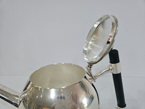 Vintage Christopher Dresser Style Silver Plated round shape teapot - Picture 4 of 9