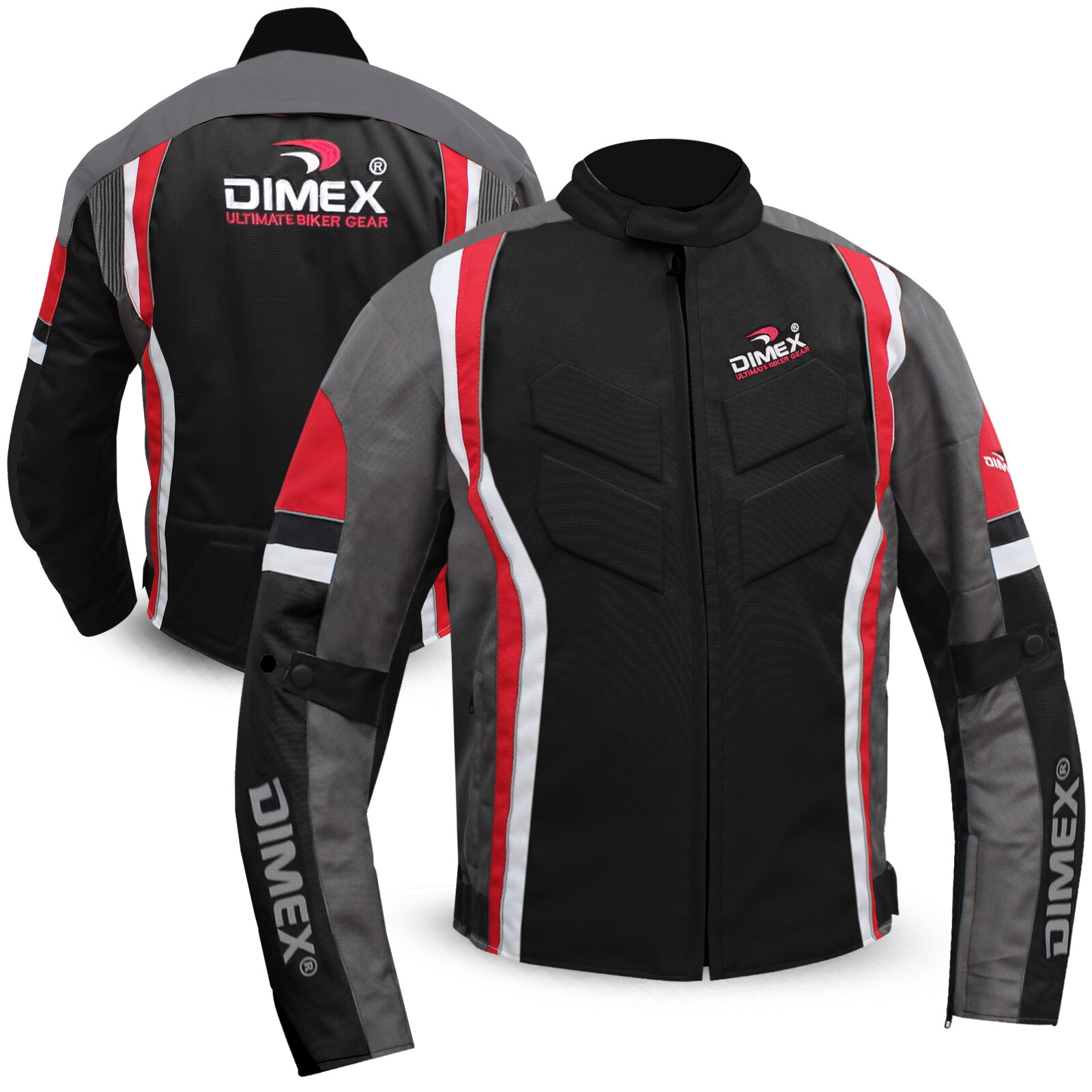 Chaqueta textil Cordura impermeable para motocicletas para hombre armaduras CE
