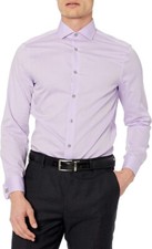 Calvin Klein Men's Extreme Slim Fit Non Iron Dress Shirt, Lilac, XL