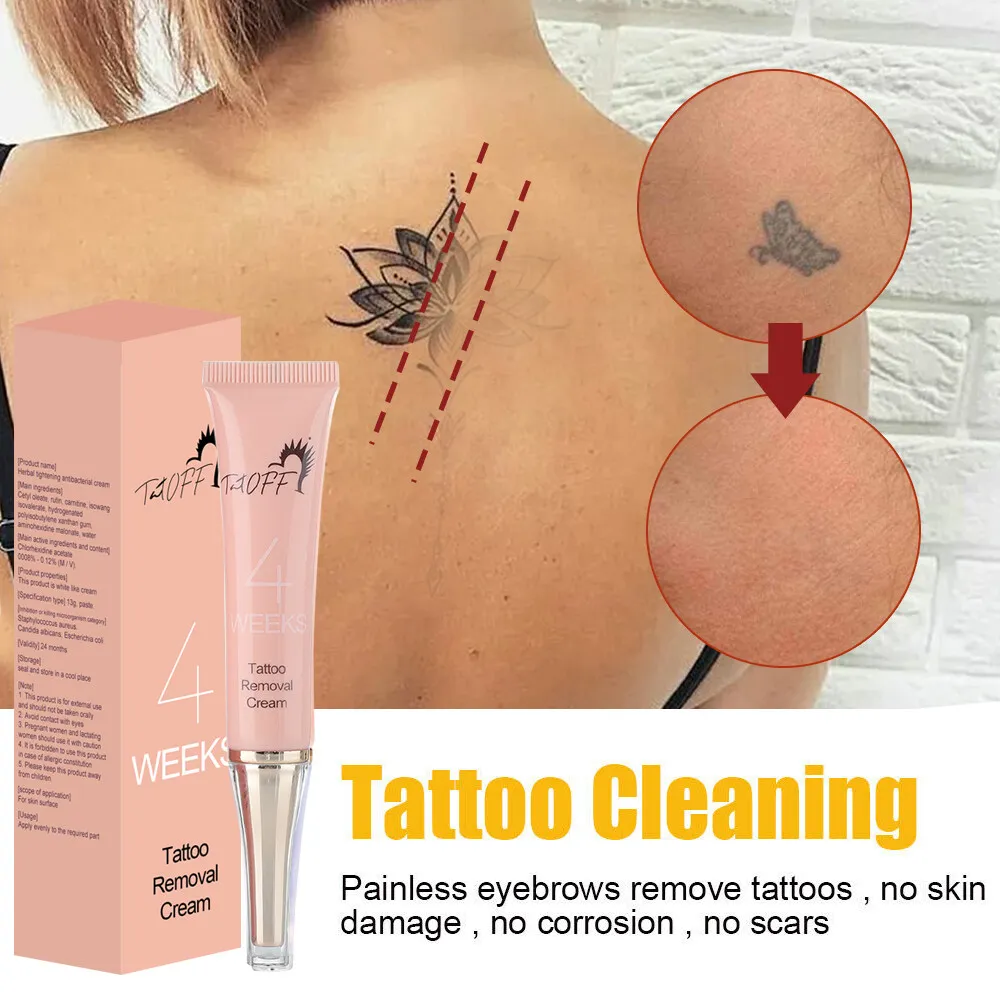 Buy 4 Weeks Tattoo Removal Cream Permanent Removal of TattoosSafe  Moisturize Skin 2pcs Online at Low Prices in India  Amazonin