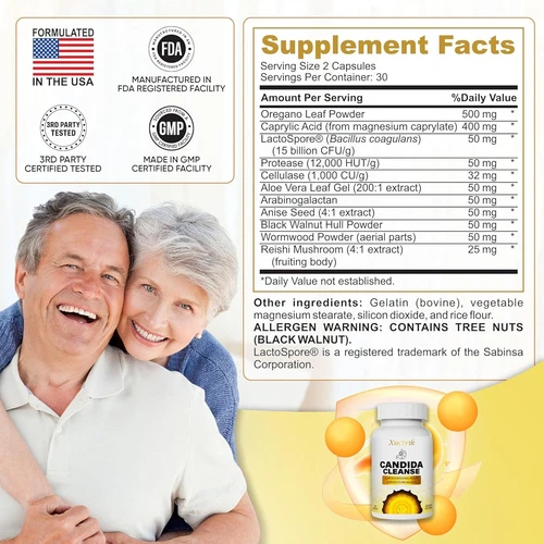 Candida Cleanse Supports Digestive Health Intestinal and Colon Cleanser - Picture 2 of 11