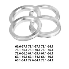 4pcs Aluminum Wheel Hub Centric Rings for Rims Spigot Rings Centre Bore Spacers