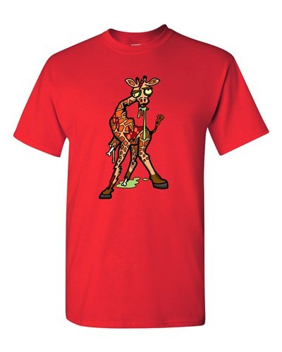 T-Shirt Tee Zombie Giraffe Untote Tiere Teufel Monster Horror Erwachsene DT - Bild 6 von 9