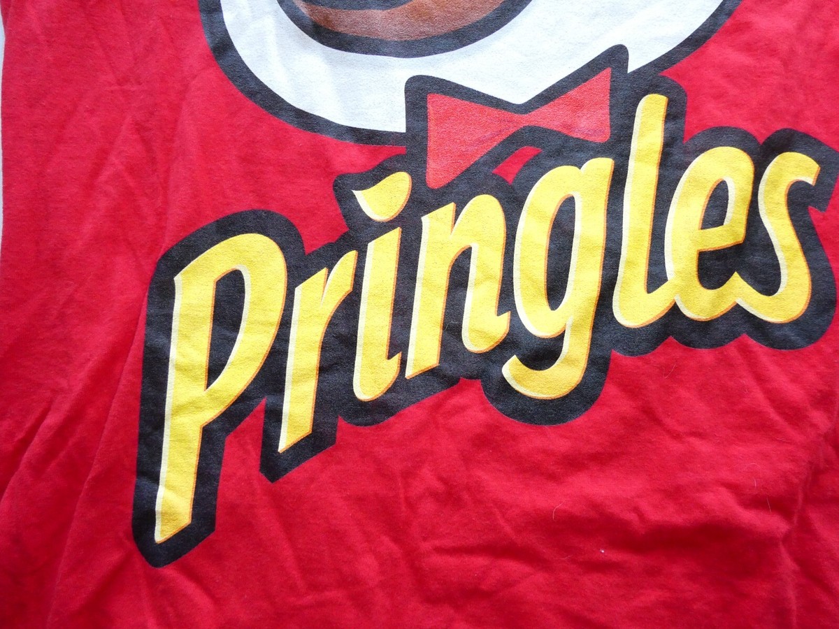 Pringles Logo Tee, Red, Size Medium (M), Port & Company, Rare 
