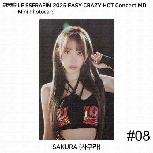 LE SSERAFIM 2025 Easy Crazy Hot Concert MD Benefit Photocard Film Photo KPOP - Picture 42 of 103