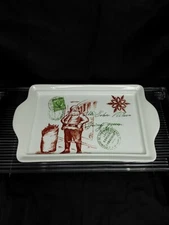 Effetti D Arte Handmade In Italy Santa Christmas Tray Limited Edition