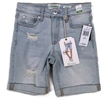 Celebrity Pink Juniors REGeneration Bermuda Blossom Shorts Blue Size 0/24 NWT