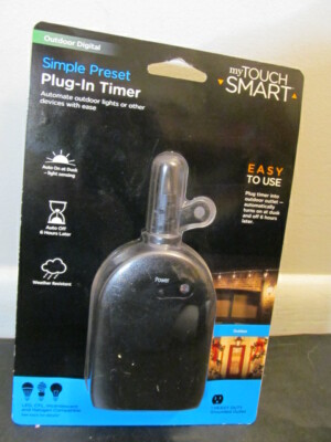 Jasco My Touch Simple Preset Plug-In Timer, 1 Grounded Outlet, 36170