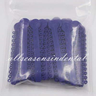 Dental Orthodontic Elastic Ligature Ties - 10 Packs, 1008 Pieces Total, Choose From 44 Colors