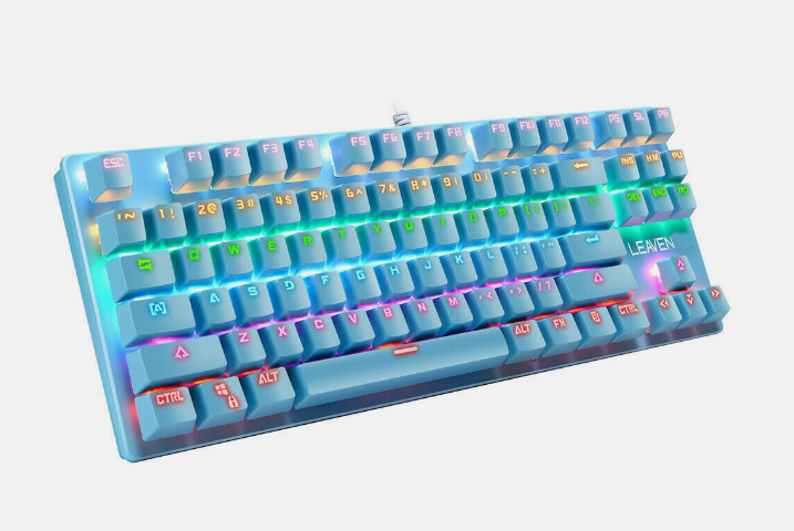 87-Key RGB Backlit Gaming Mechanical Keyboard – Wired, Full Anti-Ghosting, Durable Keypad for Precision Gaming Performance