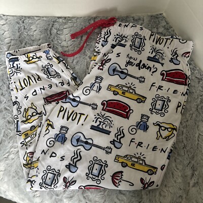 Friends TV Show Womens Jogger Pajama Lounge Pants Size XXL