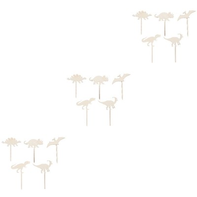  15 PCs lustige Cupcake Toppers Dinosaurierkuchen -Dekoration für