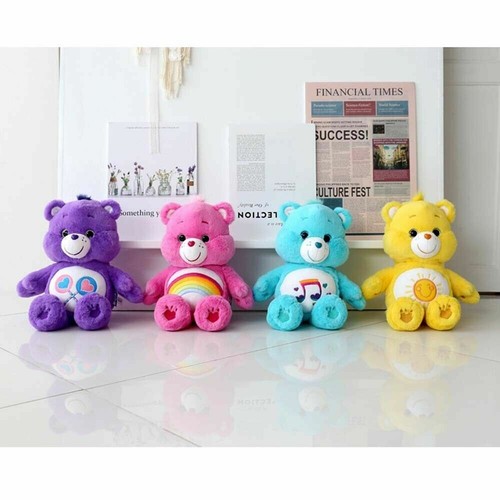 Care Bear Bear Official Licensed Plush MInt Pink Purple Yellow Care Bears 27cm - Picture 3 of 4