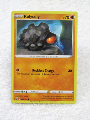 Pokemon Rolcoly Rolycoly 078/163 Common Pokemon TCG Card | eBay