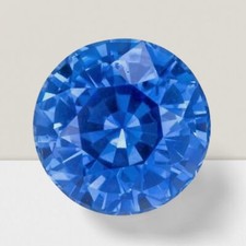 Blue Sapphire Round Cut Gemstone 0.51 Cts - 5 mm Lustrous Loose Gem