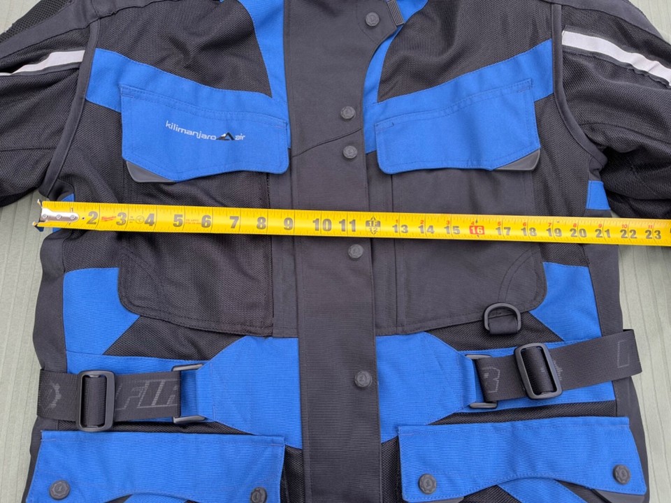 First Gear Kilimanjaro Air Blue/Black Hypertex Sz Medium Jacket w ...