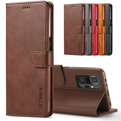 Leather Case For Xiaomi Redmi Note 14 13 Pro 12 Flip Card Wallet Magnetic Cover - Picture 3 of 23