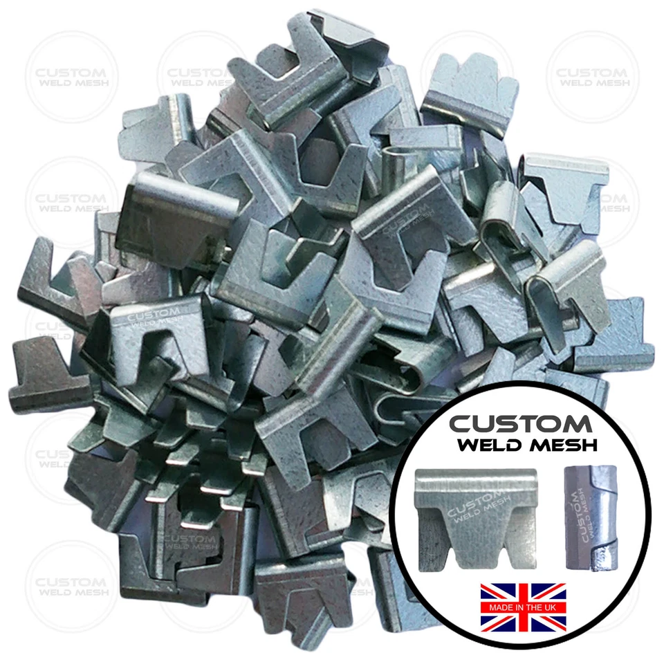 Gabion Clips Large Wire Mesh Clips / Cliptools Gabion Clip Wire Mesh Basket Clip - Image 2 of 4
