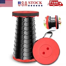 Folding Stool Portable Telescopic Chair Seat Camping Retractable Outdoor Fishing