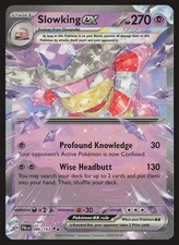 slowking ex pokemon card 086/193- Paldea Evloved Double Rare [P] Profound Knowledge (30) Your opponents Active Pokmon is now Confused Pokemon - Slowking ex 238/193