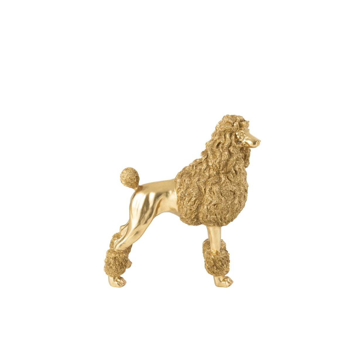 Statue Caniche Debout Trina 66cm dorée - Chien déco design - 2