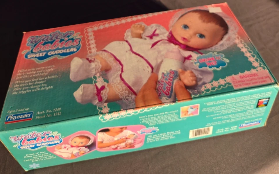 Playmates Water Babies Sweet Cuddlers Drink n wet Baby Sealed NIB 2000 - Image 2 of 4