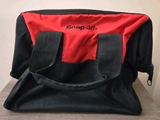 Snap-on Tools Red Tool Bag Canvas Drill Storage Multiple Pockets