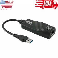 USB 3.0 to 10/100/1000 Mbps Gigabit RJ45 Ethernet Network LAN Adapter for PC Mac