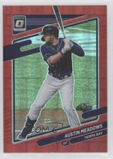 2021 Panini Donruss Optic Red Pandora Prizm 2/99 Austin Meadows #140 0ym4