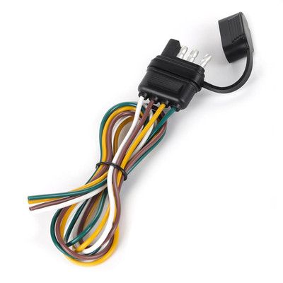 25'' 4 Way Flat Trailer Connector 4 Pin Wiring Harness 16AWG Dustproof