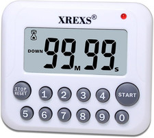 Digital Kitchen Timer Magnetic Countdown up Cooking Timer Clock with Magnet Back