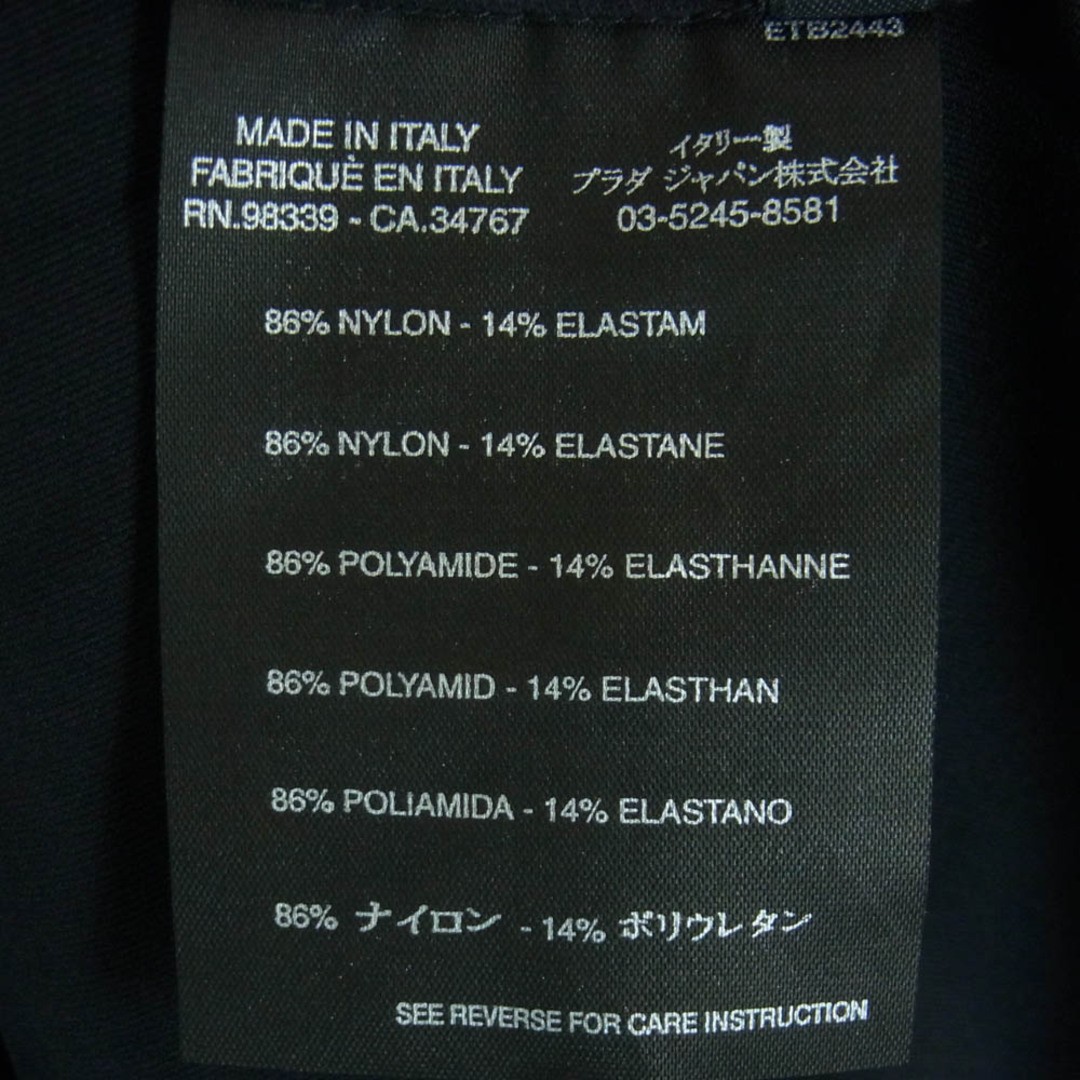 PRADA Sports Back Zip Pocket Rubber Logo Short Sleeve T-shirt Dark Used LIFE-0 thumbnail 6