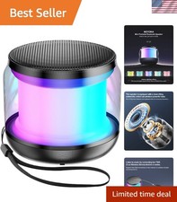 Mini Portable Bluetooth Speaker with Colorful Lights - Perfect Gift for Kids