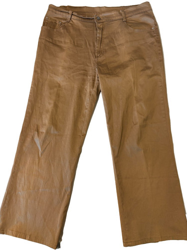 Emporio Armani Jeans Mens 40 Tan Stretch Cotton Pants GA Logo Slim Fit Casual