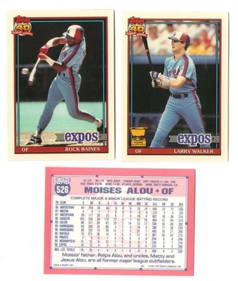 1991 Topps Tiffany - MONTREAL EXPOS Team Set