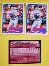 (3) 2024 Topps '89 Topps #89B8 Gavin Williams RC Lot - Cleveland Guardians
