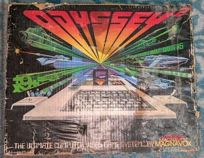 Magnavox Odyssey 2 CIB - Water Dmg Box - Console In Excellent Condition 
