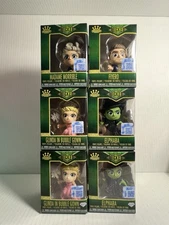 Wicked Funko Minis Set Of 6 Glinda, With Diamonds Elphaba, Fiyero, & Morrible