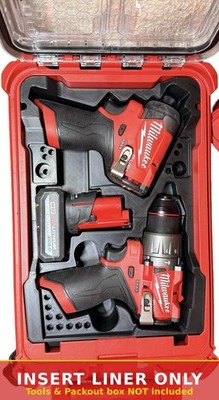 Milwaukee Packout Einsatz Liner für M12 FUEL Bohrhammer & Schlagschrauber Combo
